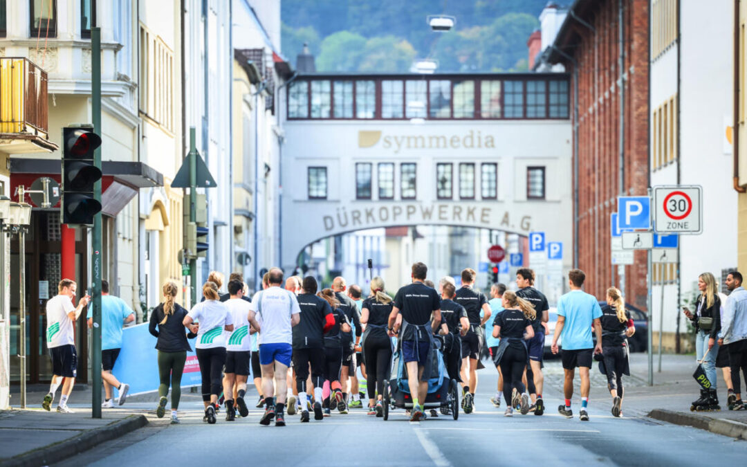 Lauf-Event durch die City mit vollem Programm