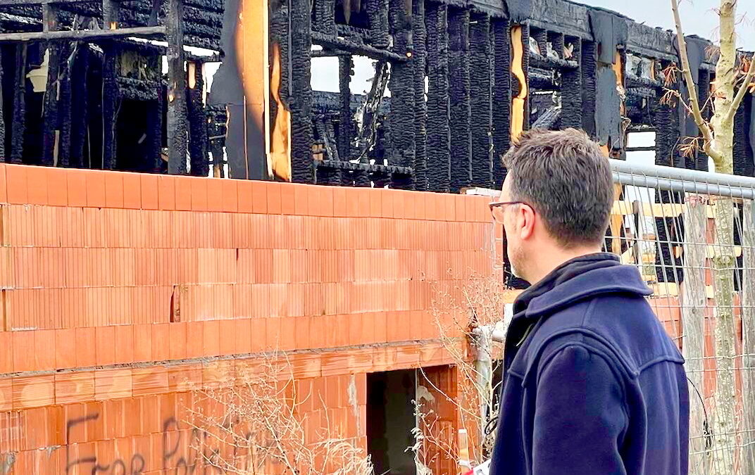 Brand im Rohbau der Montessori-Kita in Bad Salzuflen