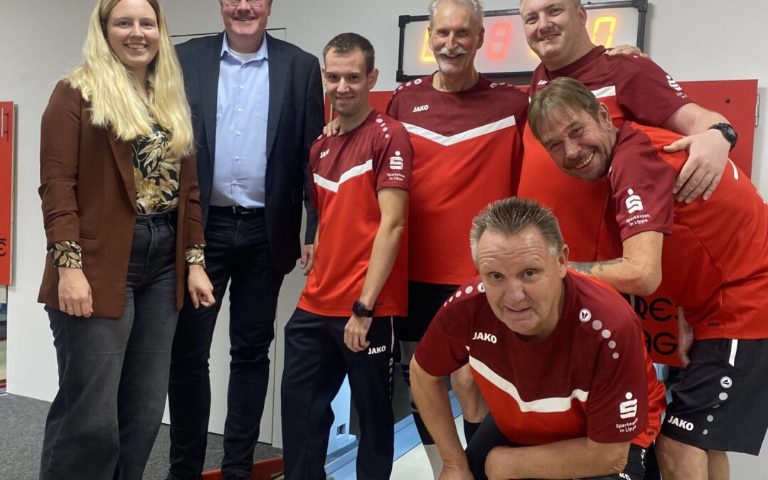 Grester Sportkegler bedanken sich bei Trikot-Sponsoren