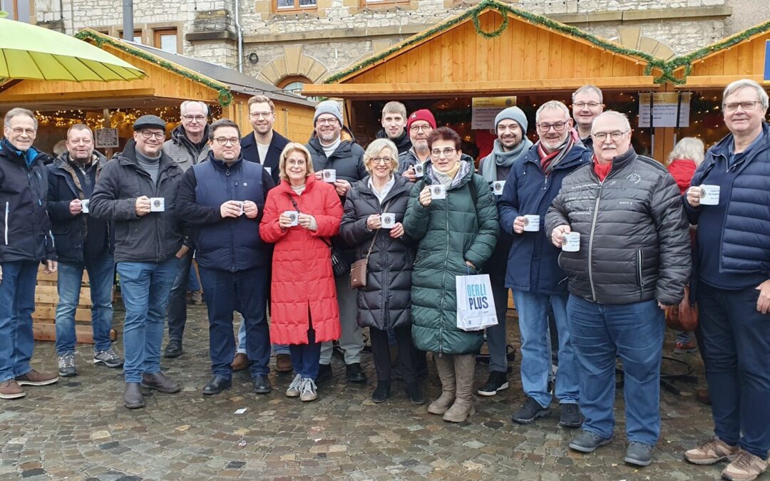 Ratsmitglieder auf dem BergStadtAdvent zu Gast