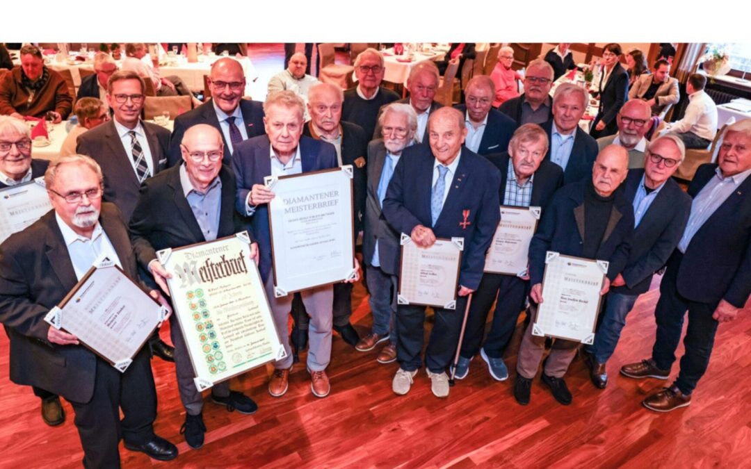 Handwerksmeister für ein halbes Jahrhundert und mehr geehrt