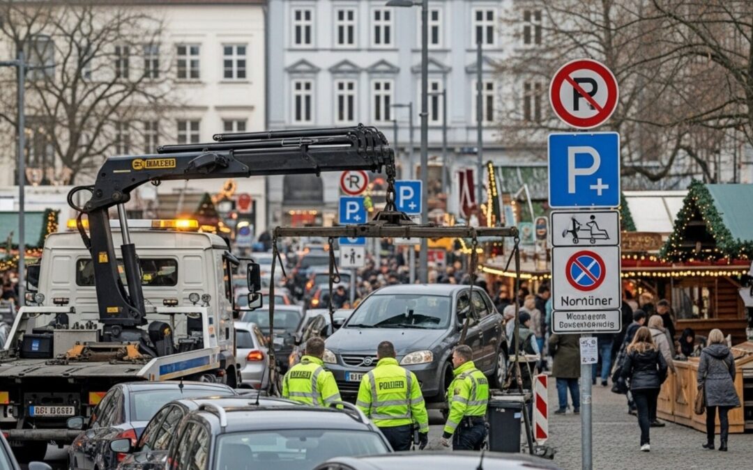 Parkchaos in Bielefelder Altstadt: Ordnungsamt schleppt Falschparker ab