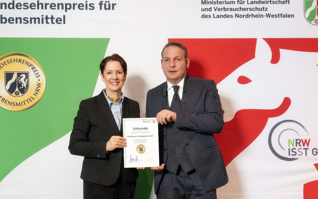 Emotionaler Triumph: Bäckerei Brinkmann zum 16. Mal mit Landesehrenpreis geehrt
