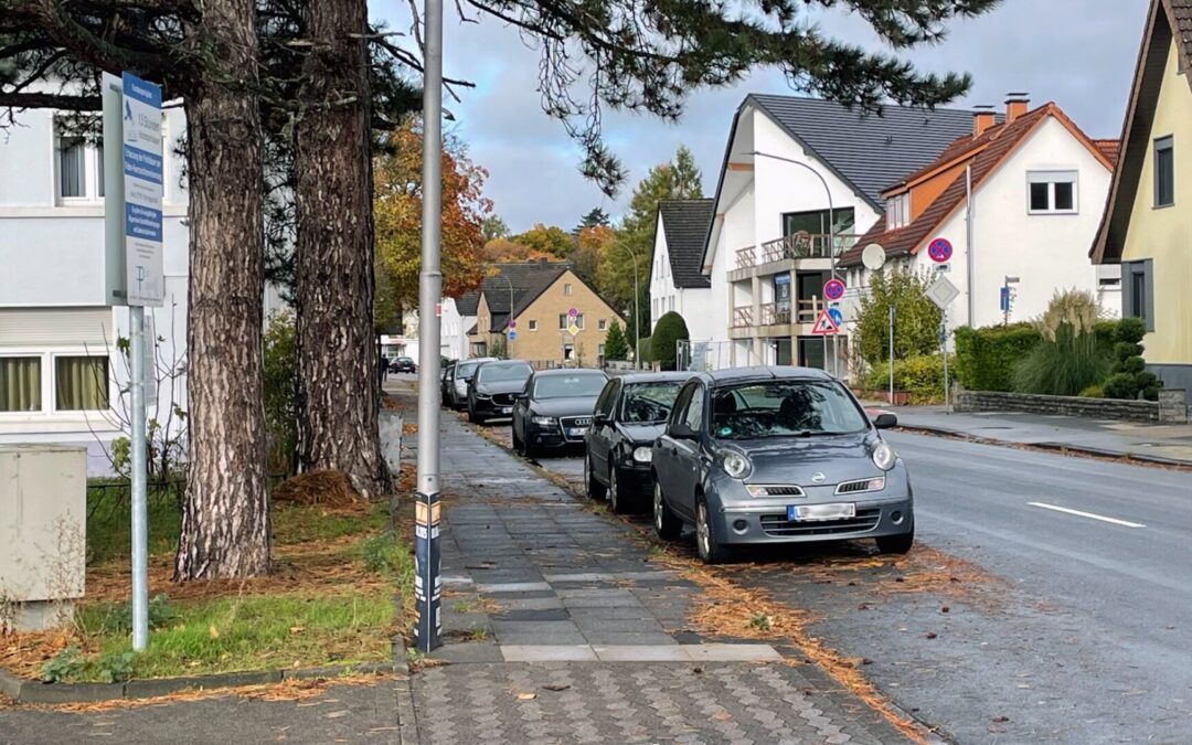 Gefährliche Parksituation an der Lemgoer Straße/Einfahrt EDEKA Markt