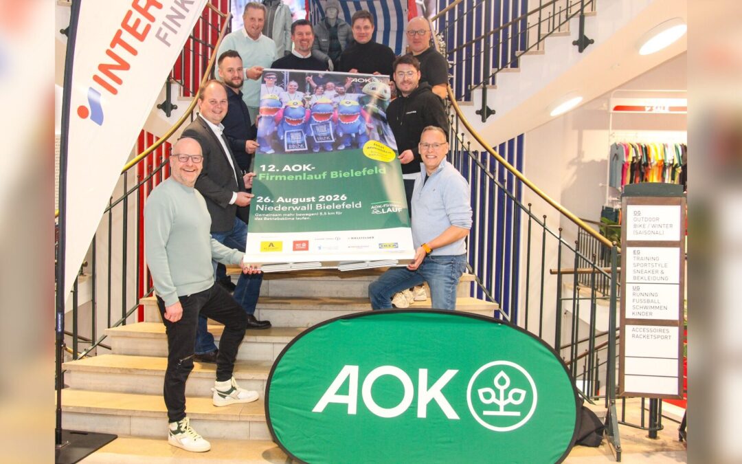Startschuss für Teamgeist und Gesundheit: Anmeldung zum 12. AOK-Firmenlauf Bielefeld eröffnet