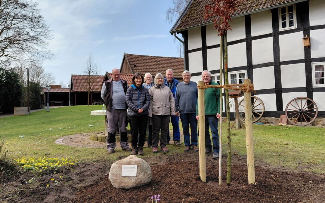 Ein lebendiges Denkmal für das Ehrenamt: Gedenkbaum gepflanzt