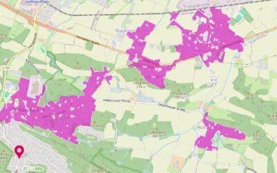 Glasfaserausbau – Ausbaukarte Oerlinghausen Nord. Grafiken: Stadt Oerlinghausen