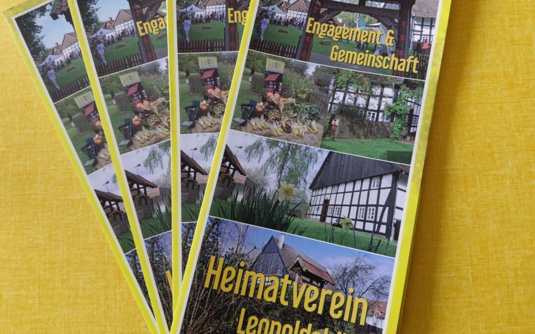 Modern und mitreißend: Heimatverein Leopoldshöhe präsentiert neue Informationsflyer