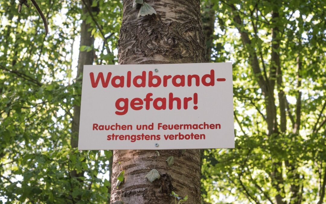 Erhöhte Waldbrandgefahr und Sperrung der Grillplätze