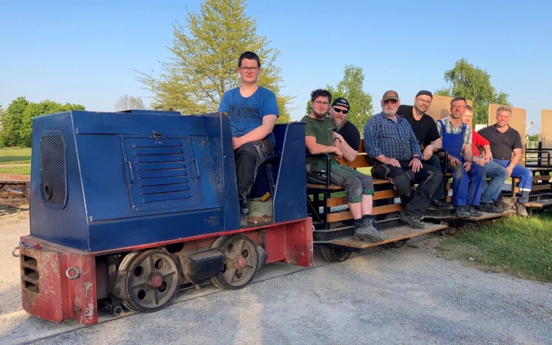 Feldbahntreffen in der Ziegelei Lage