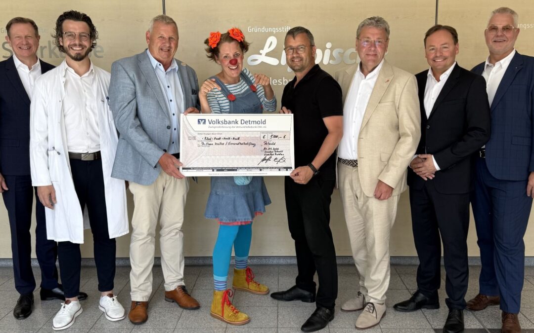 Detmolder Lions Clubs unterstützen Clownsvisiten in der Kinderklinik