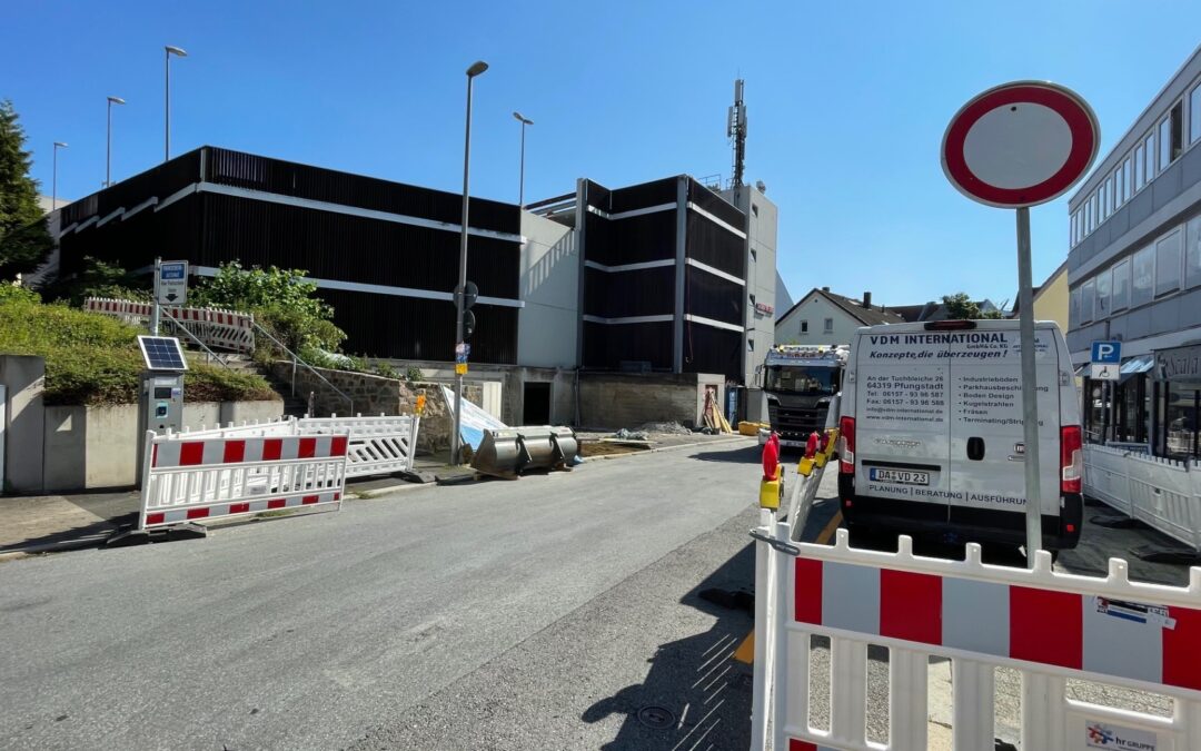 Modernisierung des Parkhauses Altstadt im Zeitplan – Fertigstellung bis Mitte Oktober geplant