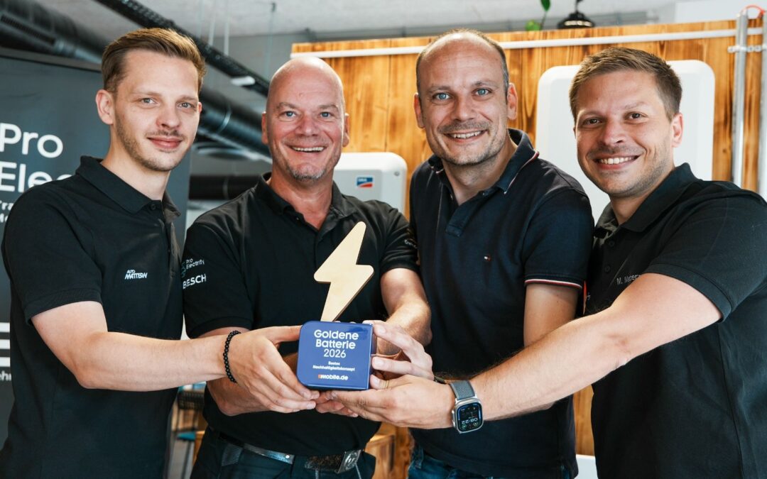 Auto Mattern gewinnt „Goldene Batterie 2026“ für Energie- und Mobilitätskonzept mit ProElectrify