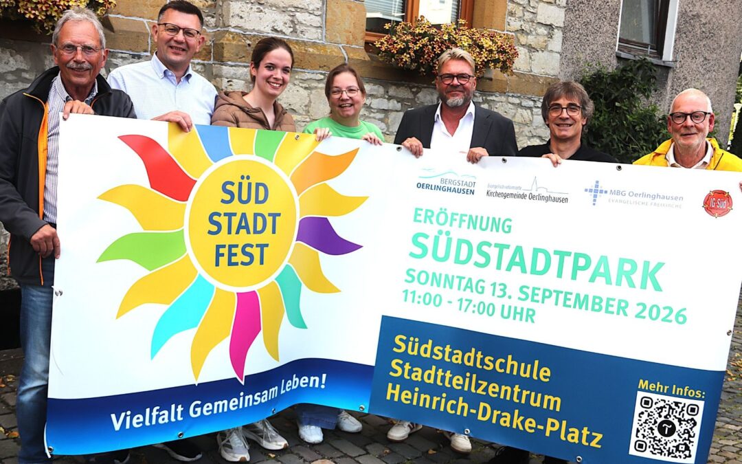 Südstadtfest mit Sängerin Judy Bailey und dem neuen Eigentümer der Conle-Siedlung