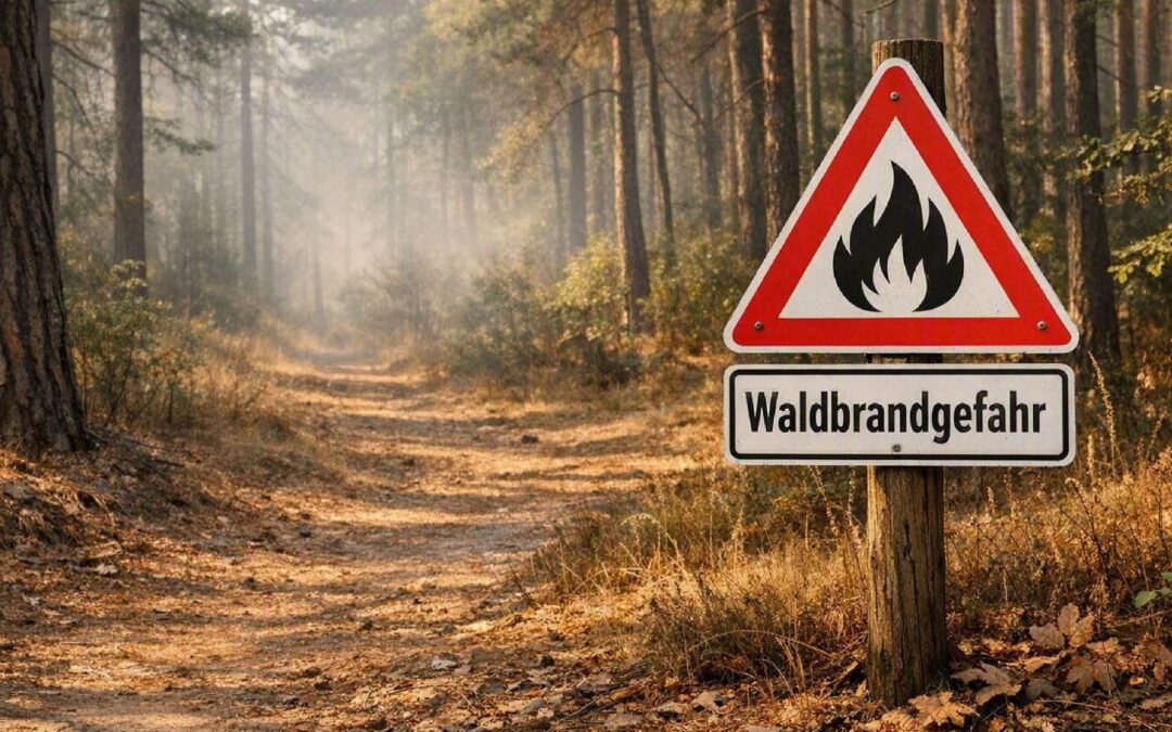 Waldbrandgefahr – Vorsicht geboten.